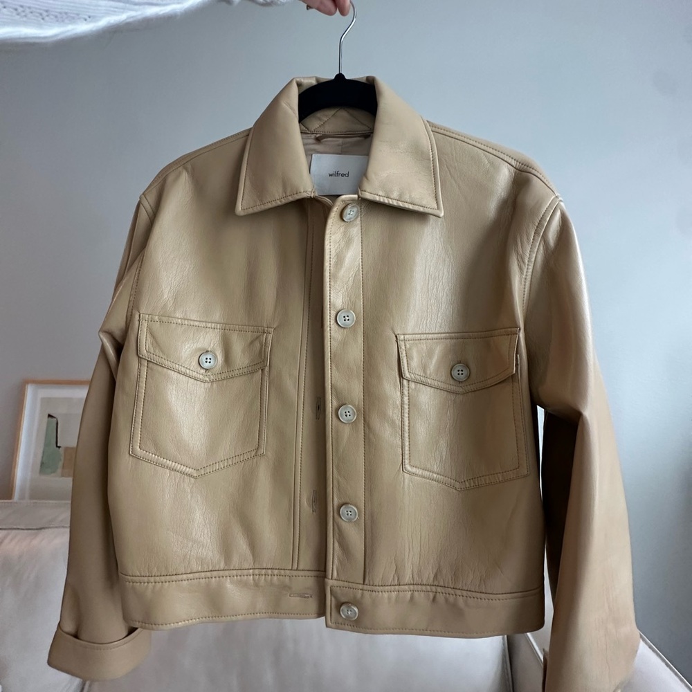 Aritzia Wilfred Leather Jacket - Brand New With Tags